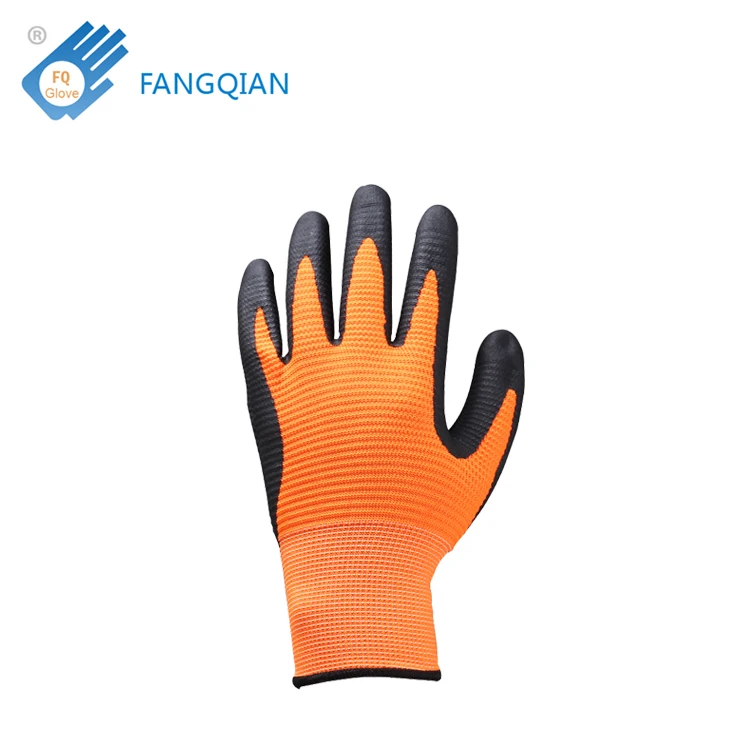 FQGLOVE U3 water proof anti slip smooth wave nitrile work glove