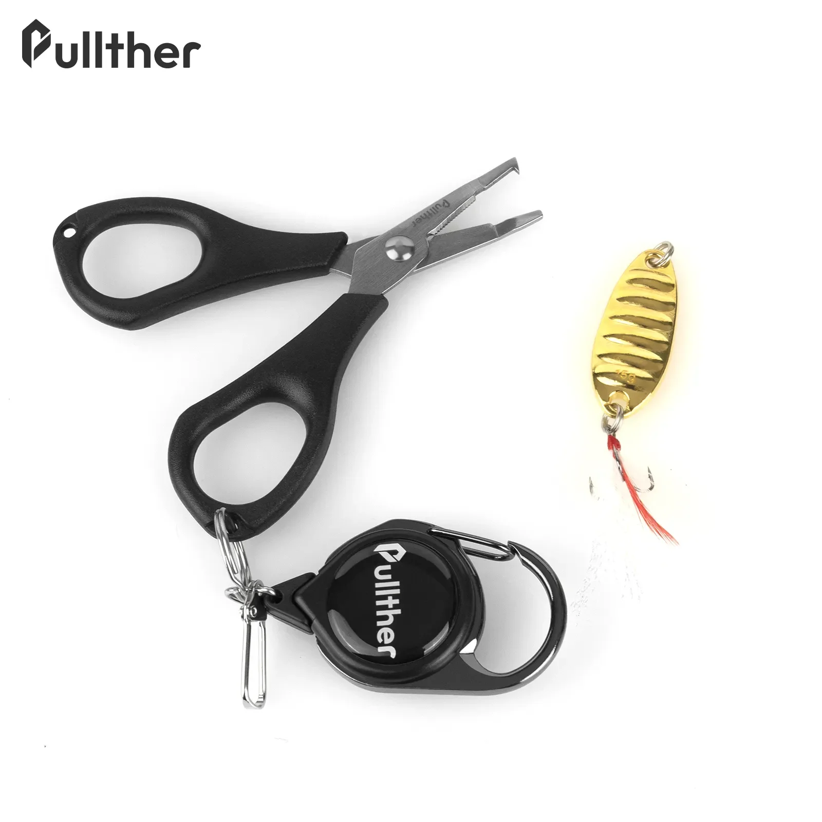 Pullther wholesale stainless steel hook remover wire cutting machine with sheath split rings fishing plier