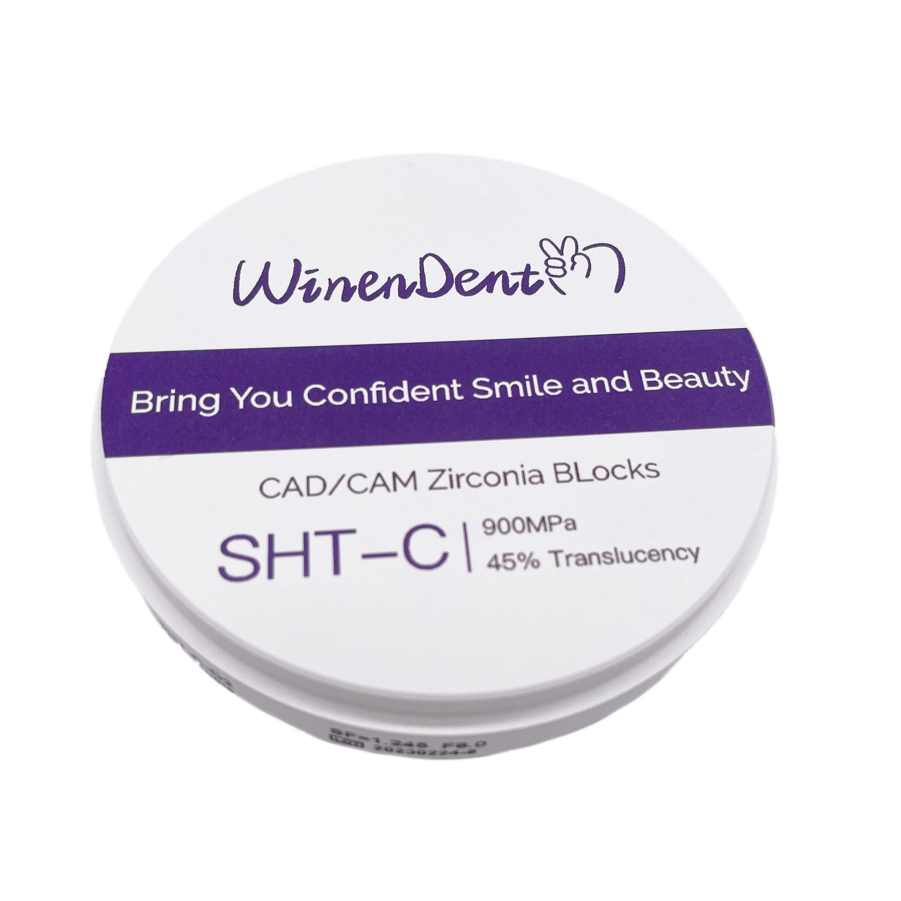 Good price 98mm system SHT-C 10MM Color zirconia block preshaded zirconia disc for Dental CAD CAM