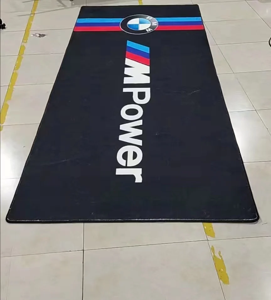 Cool Motorcycle Mat Display Carpet Anti-Slip Racing Moto Carpets Car Mat Custom Design Motorcycle Floor Mat