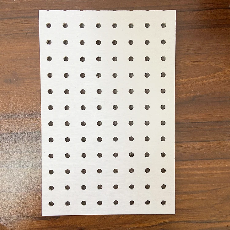 Acoustic Perforated Panel for Recording Studio Conference Room Partition 1.2-1.6g/cm3 Sound Absorbing Made of Calcium Silicate