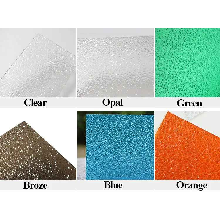 Professional Manufacture Pc Plastic Panel Clear 6mm 8mm 10mm Polycarbonate Solid Embossed Sheet