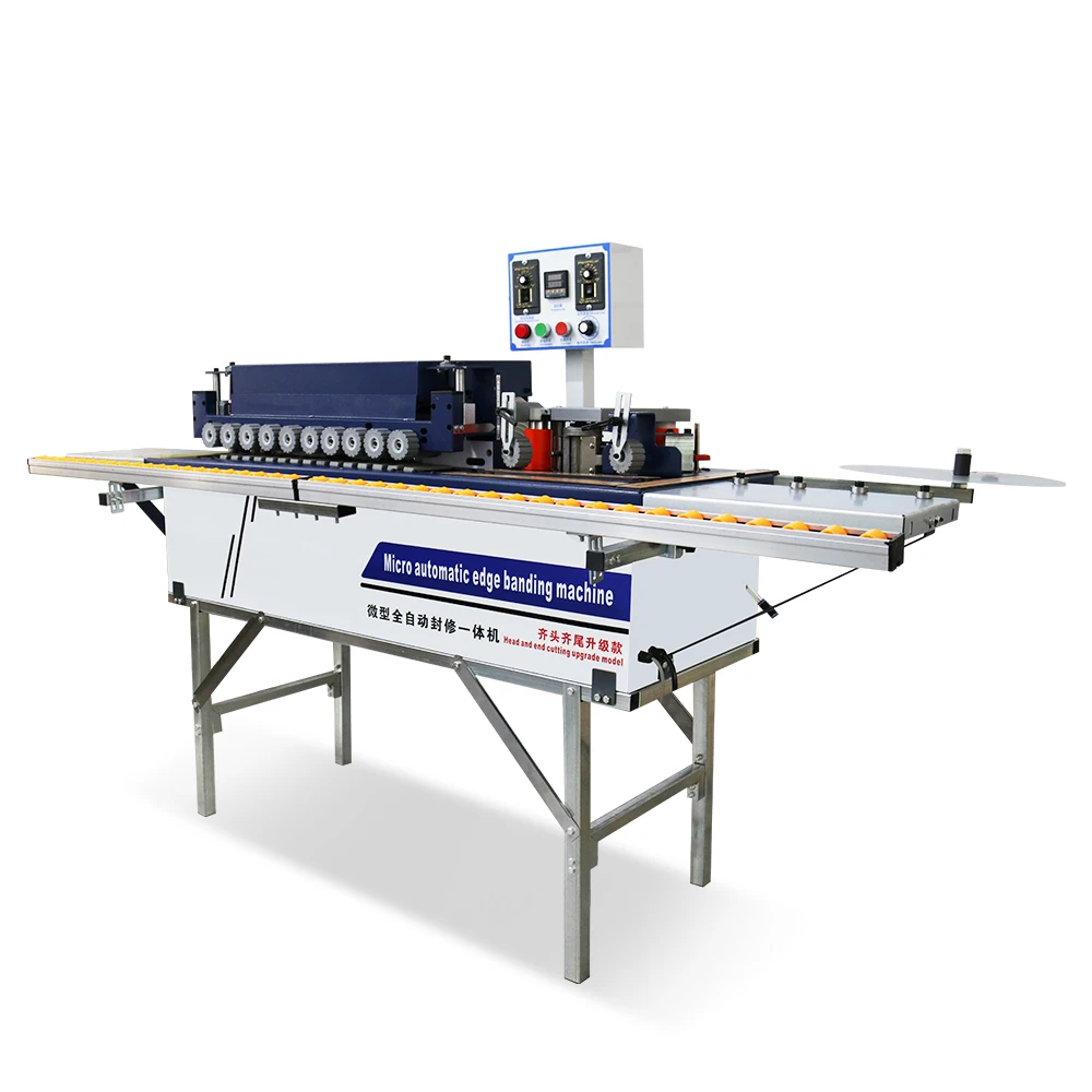 Дверная мебель, полностью автоматическая малая ПВХ МДФ меламиновая ручная кромкооблицовочная машина для прямой или изогнутой кромки