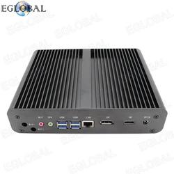 Newest 12th gen i7 business computer desktop  Intel Core i7 1255U 10 cores 2500M fanless linux mini pc 4K player 64gb for school
