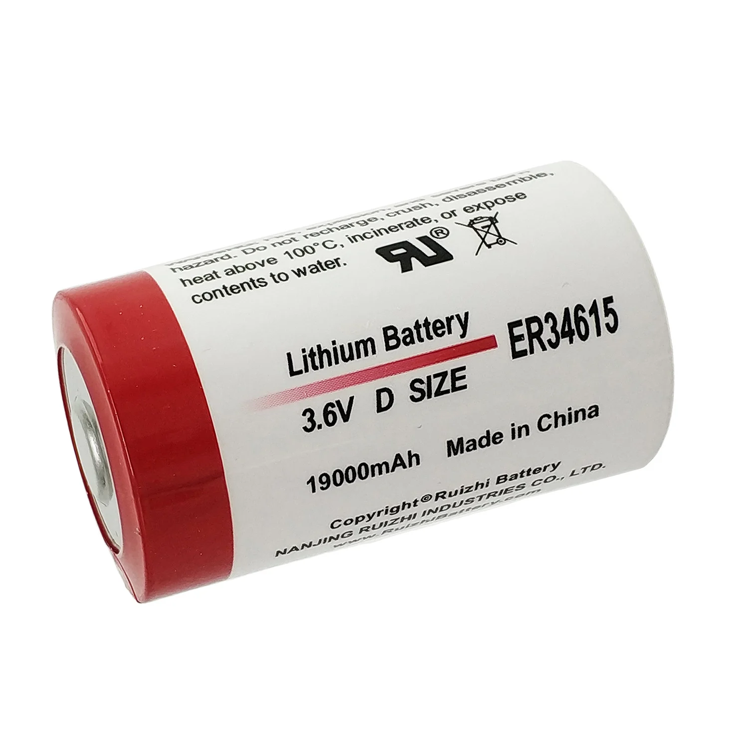 Заводская цена неперезаряжаемая литиевая батарея 19000mAh ER34615 3 6 V для счетчика воды