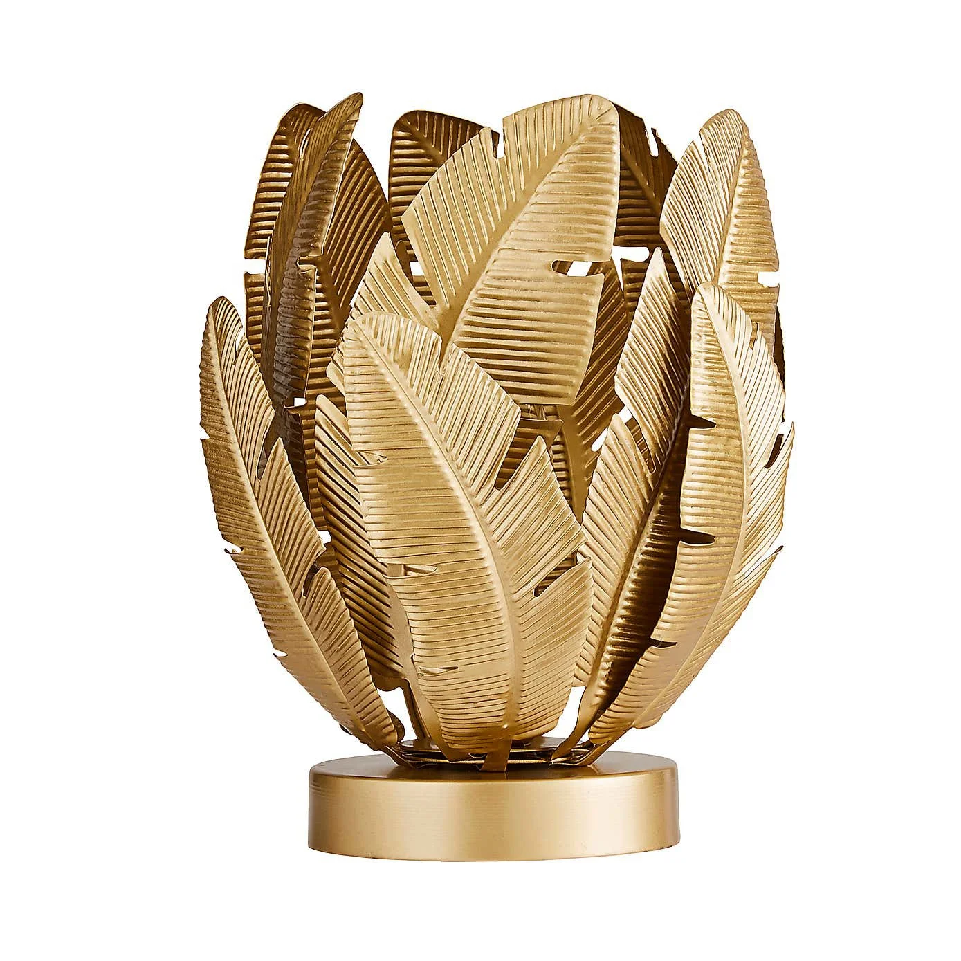 new design bedside table lamp palm leaf metal table lamp modern table lamp