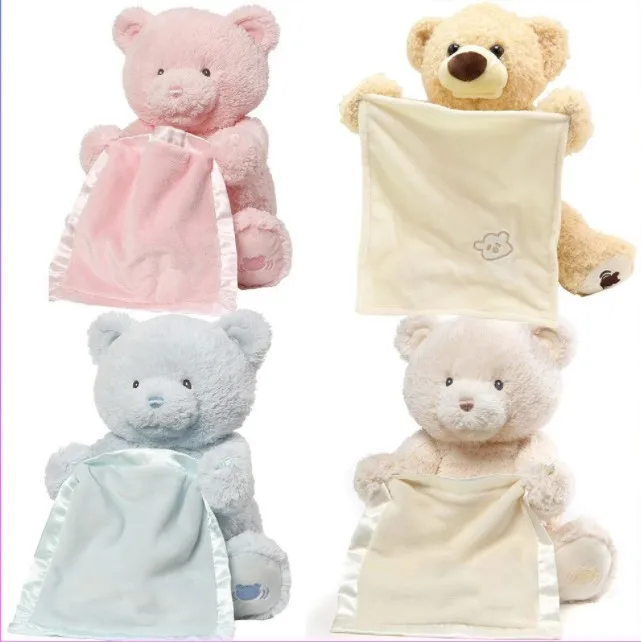 Hot Product Creative Kids Gifts Cute Bear Plush Toys Funny Electric Hide-and-seek Teddy Bear Plush Dolls