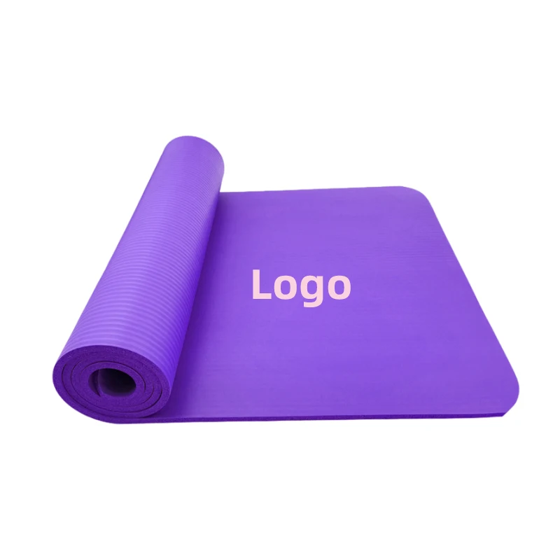 NBR Yoga Mats 10mm Thick Custom Yoga Mats Non Slip Grounding Sheet Correcteur De Posture Fitness Yoga Supplies Nylon