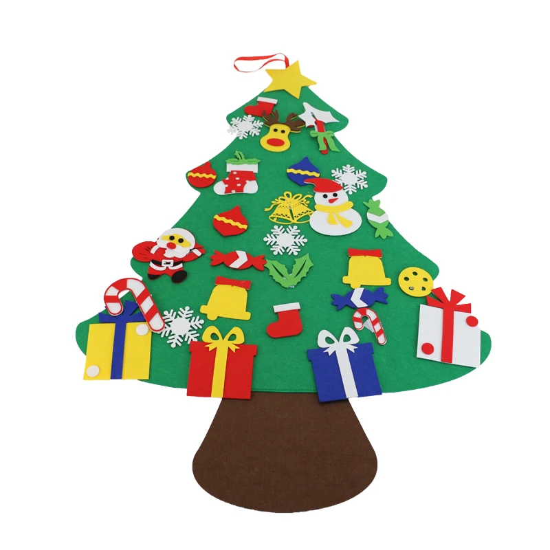 Factory Custom Christmas Tree New Year Gifts Kids Toys Tree DIY Felt christmas tree decoration