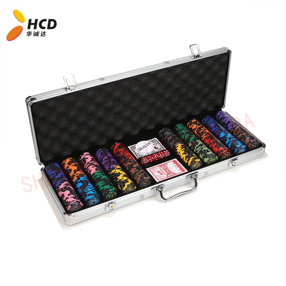 Premium Quality 40mm Poker Chips Custom Logo Clay Material for Home or Professional Use