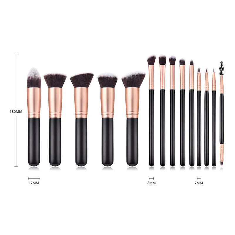 Hot selling 14pcs makeup brush set sample custom makeup brushes set,wood handle makeup lady make up brushes free
