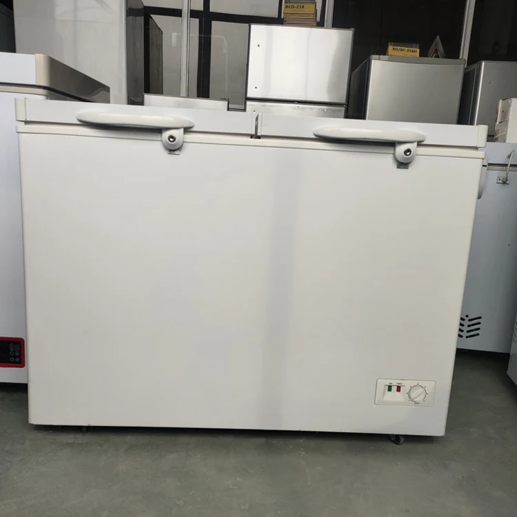 2022 Солнечный двух температурные увлажняющие системы глубокое морозильное вместилище 12 вольт морозильник