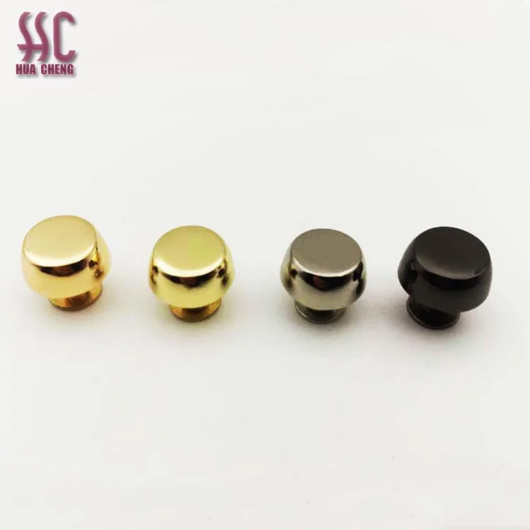 screw rivets handbag screw wheels rivets Round Head Solid Brass Rivet Chicago Screw For Bag Fittings