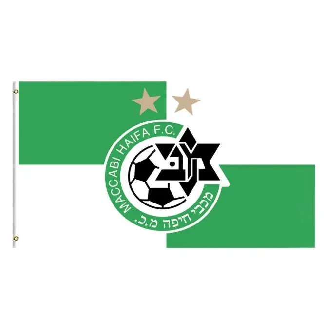 Флаг и баннер Maccabi Haifa 3x5 футов флаги футбольного ФК Израиля для декора