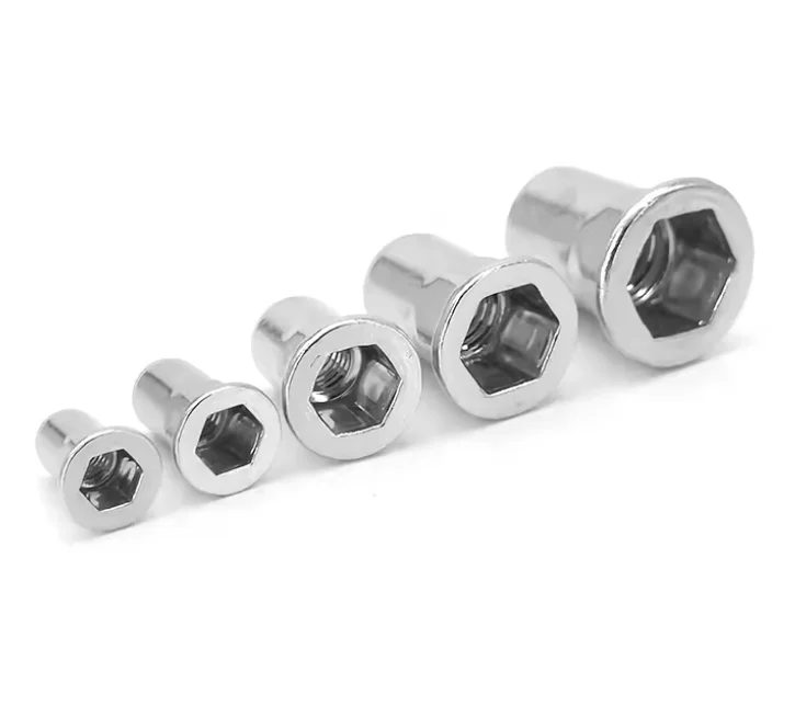 Manufacturer M3 M5 M6 M8 Stainless Steel Plated 304 Half Hex Rivet Nut Threaded Rivet Nuts with Flat Head Insert Nut