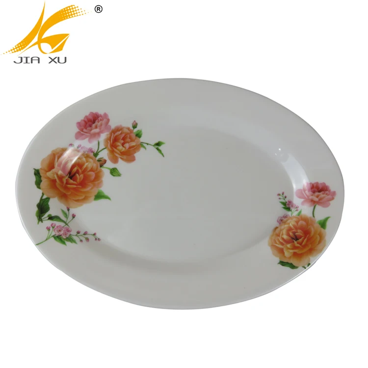 
melamine dinnerware set customized design 4C CMYK printing factory price 