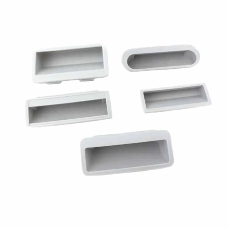 Black ABS Plastic Rectangular Filing Storage Tool Cabinet Embedded Inset Recessed Hidden Invisible Concealed  Pull Handle