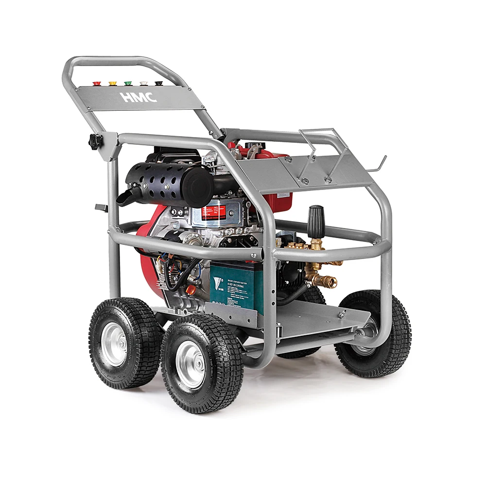 HMC 2500psi Cold Water Custom Water Jet Cleaning High Pressure Washer Italian Pump with 4 Wheels