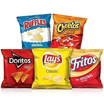 
Custom Print Aluminum Foil Laminated Flexible Packaging for Chip Puff Candy Popcorn Packaging Bag 