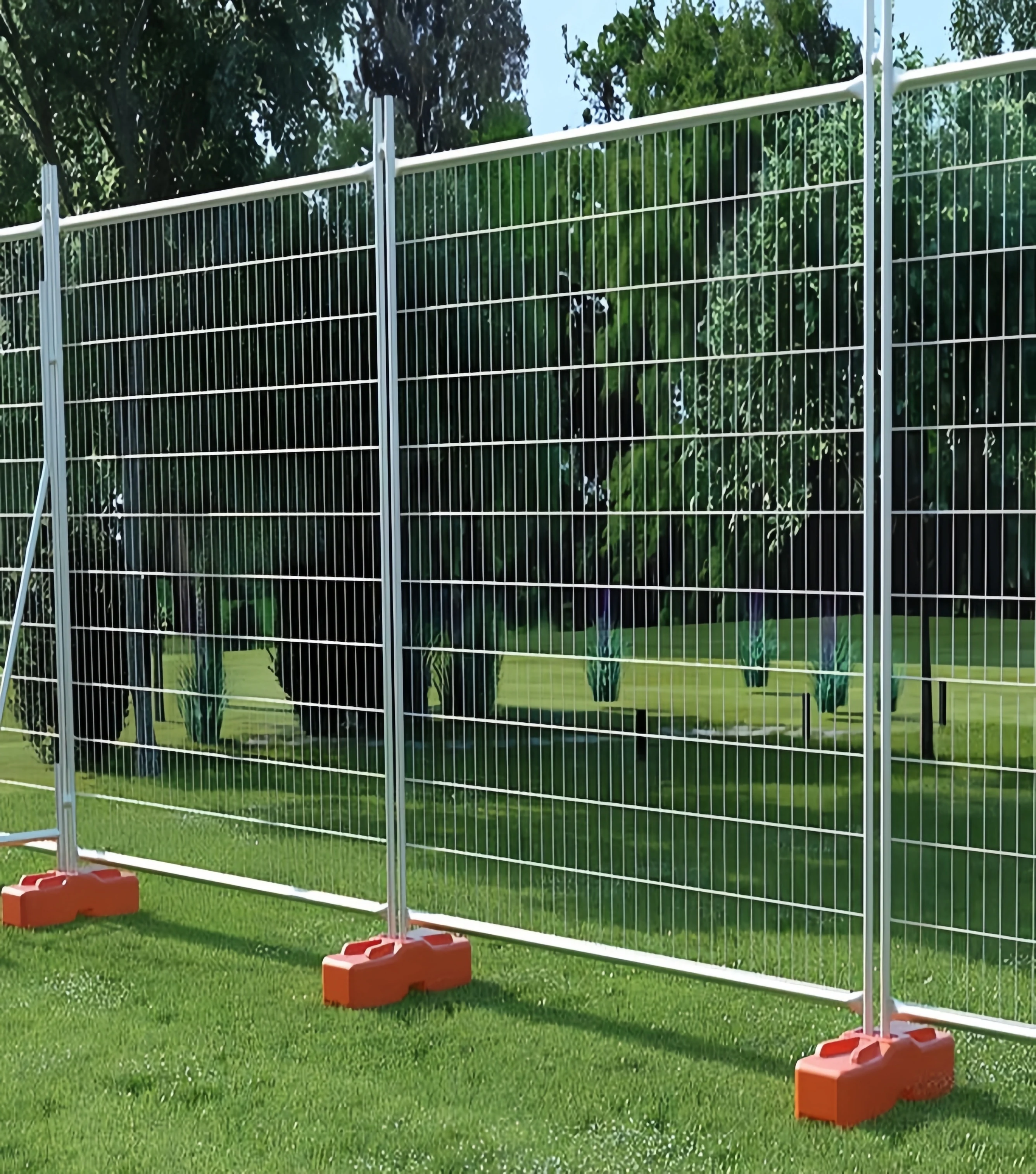 Australia Temporary Fencing Panel Outdoor Portable Temporary Fence Base  For Construction Site