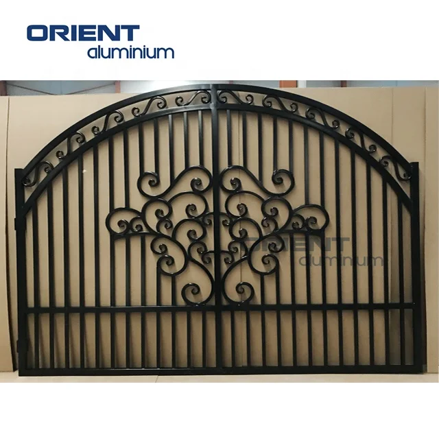 In Pakistan Latest Tubular Square Pipe For Front Home House Grill Sliding Single Main Door Aluminium Gate Designs