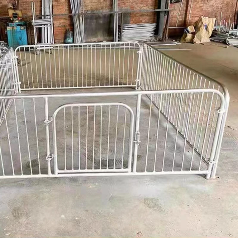 Factory Direct Animal Cage Galvanized Steel Pig Farm Equipment Pig Fattening Pen with Crates Stall Finishing for Animals