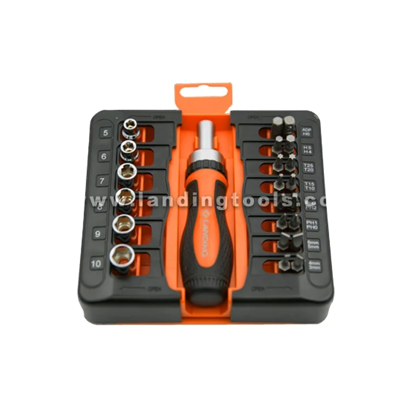 High Quality Low Price Landing 23pcs Ratchet Screwdriver Set Bit