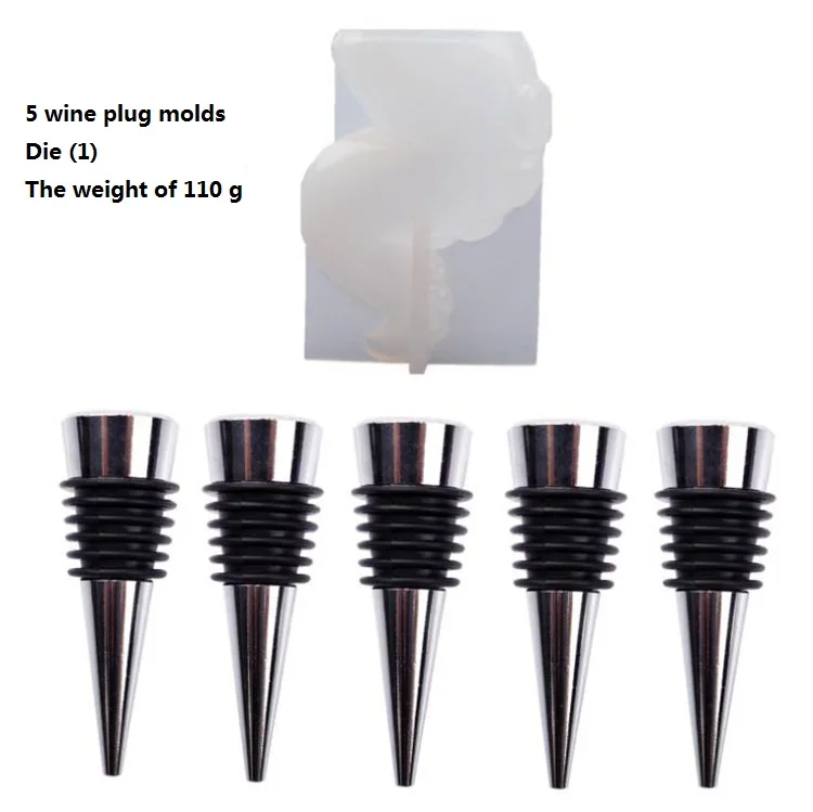 Diy Resin Drop Gum Octopus Foot Red Wine Stopper Hair Clip Hair Hoop Key Chain Silicone Mirror Mold