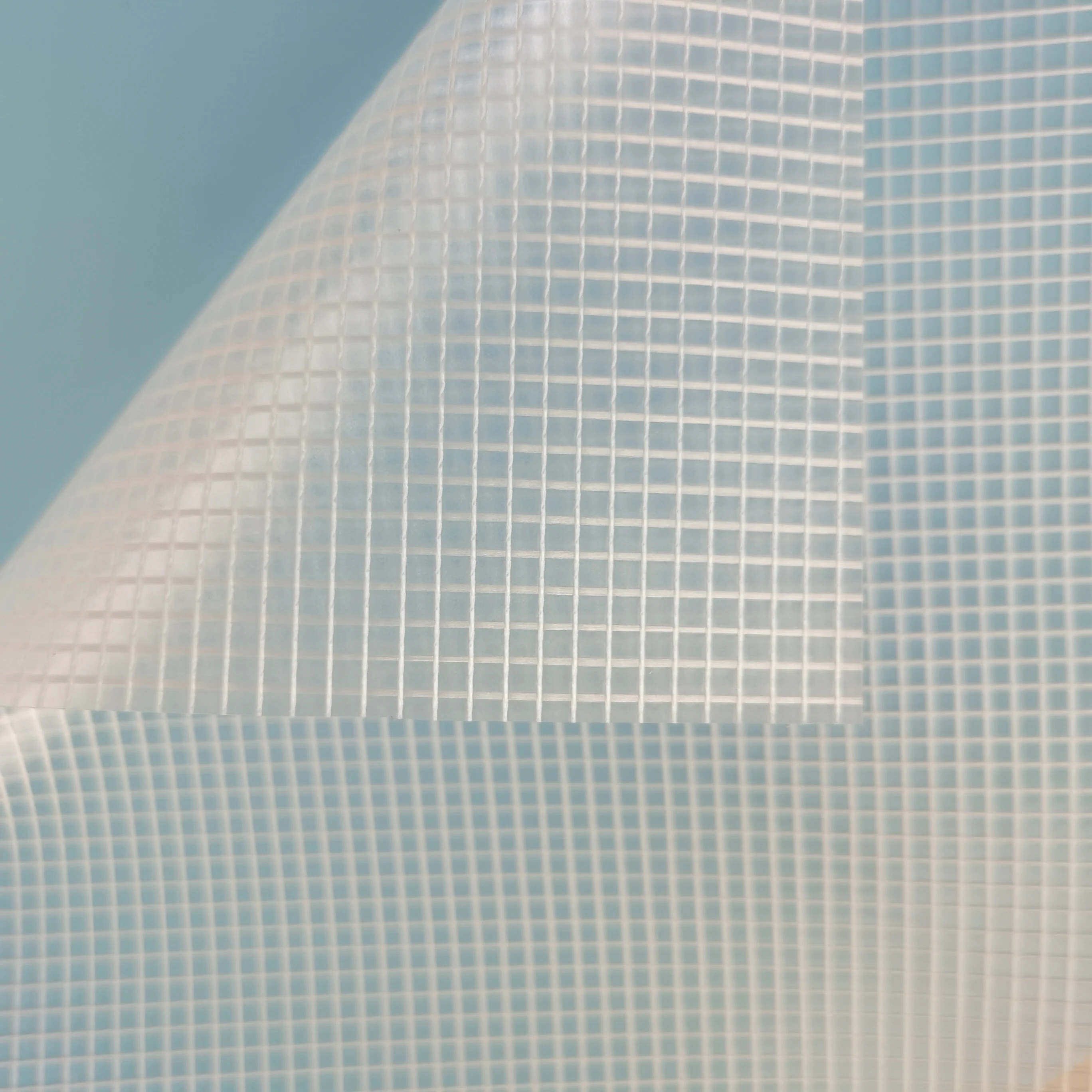 
PVC transparent tarpaulin 100% polyester 