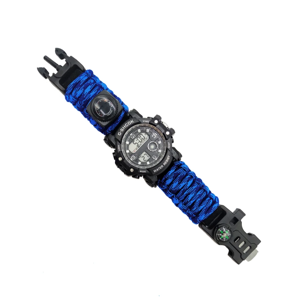 2023, новый модный многофункциональный пожарный стартер, компас, перезаряжаемый, для выживания, наружные аварийные часы