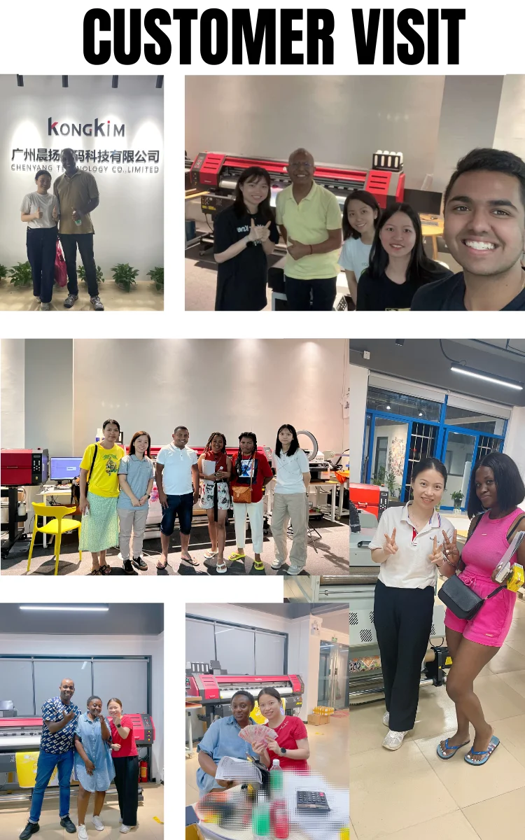 Промышленный широкоформатный экосольвентный принтер Kongkim для печати на баннерах виниле и сублимационной бумаге (рулон-в-рулон)