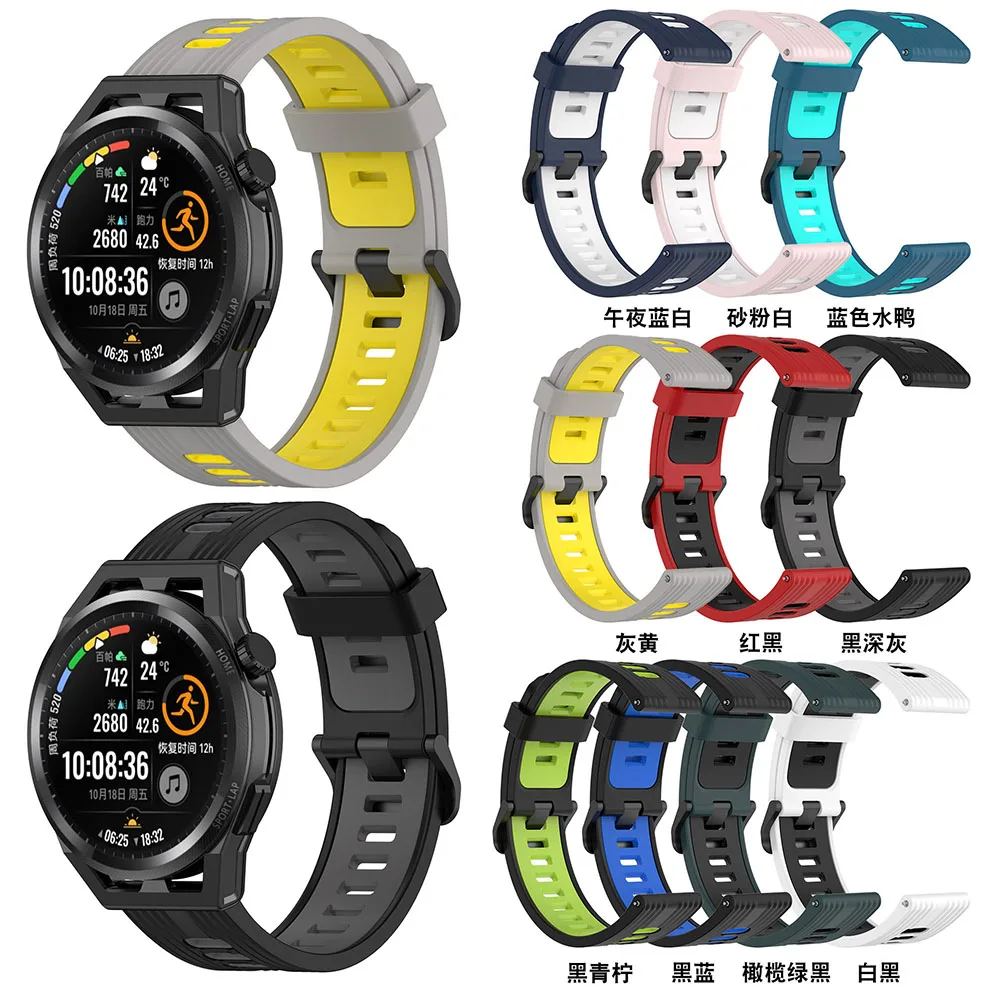20mm/22mm Silicone Sport Smart Watch Band Replacement Wrist Strap Bracelet For Huawei Watch 3 /GT2/GT3/GT Runner.Magic Watch