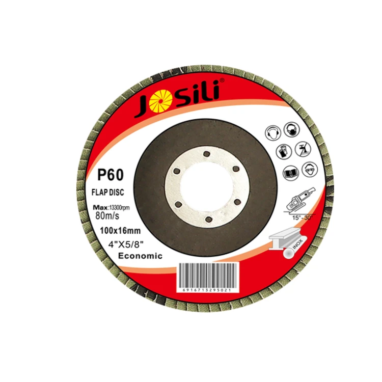 100*16mm abrasive grinding disc 4 inch flap disc making machine made in China