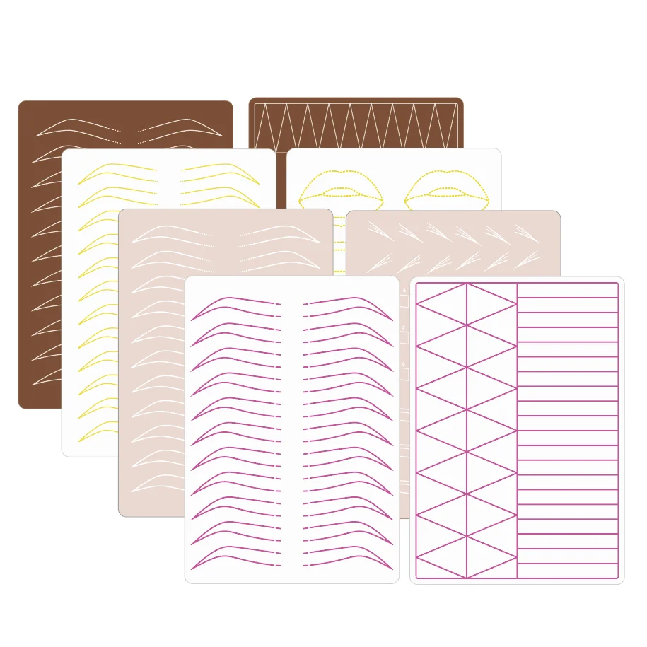 Пользовательский логотип Ombre пудра для бровей микрозатенение губ латексный лист Pmu практики кожи перманентного макияжа