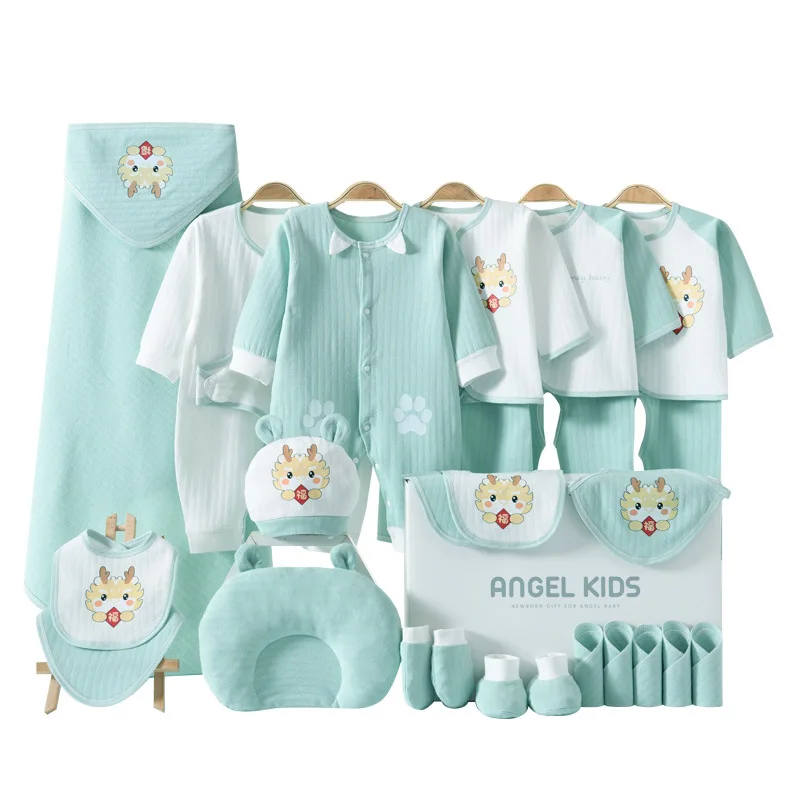 Newborn Clothes Set 100% Organic Cotton Clothing Boy Girl Winter Rompers Ropa Para Bebe Supplies Layette Baby Shower Gift