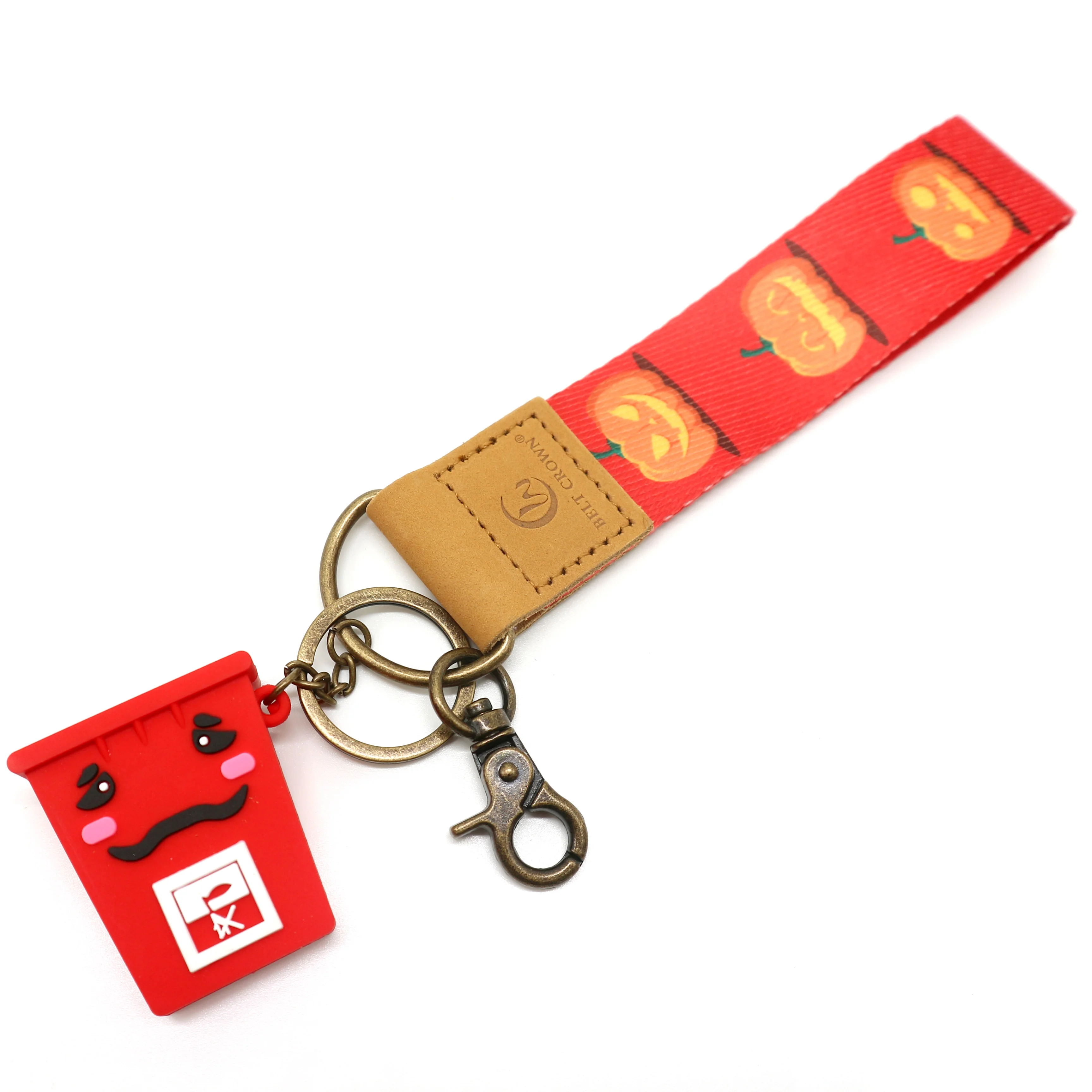 Anime 3D Mouse Miniature Figures Key Chain Figure Spider Man Key Chain with Full Heat-transfer Printing Lanyard Strap