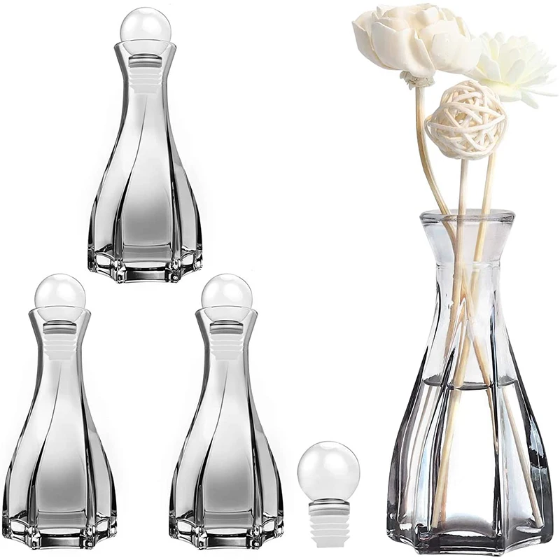 Custom Logo Wholesale 100ml Luxury Perfume Empty Glass Aroma Reed Diffuser Bottle