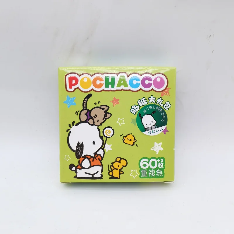 Lovely Pikachu Season 1 60-Sticker Pack Creative Office Adhesive Tape for Decorative Use