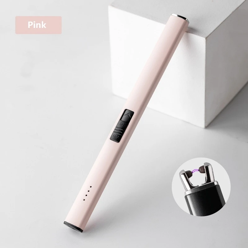 Minimalist luxury charging electric rechargeable plasma arc usb c aromatherapy candle bbq kitchen stove camping firework lighter