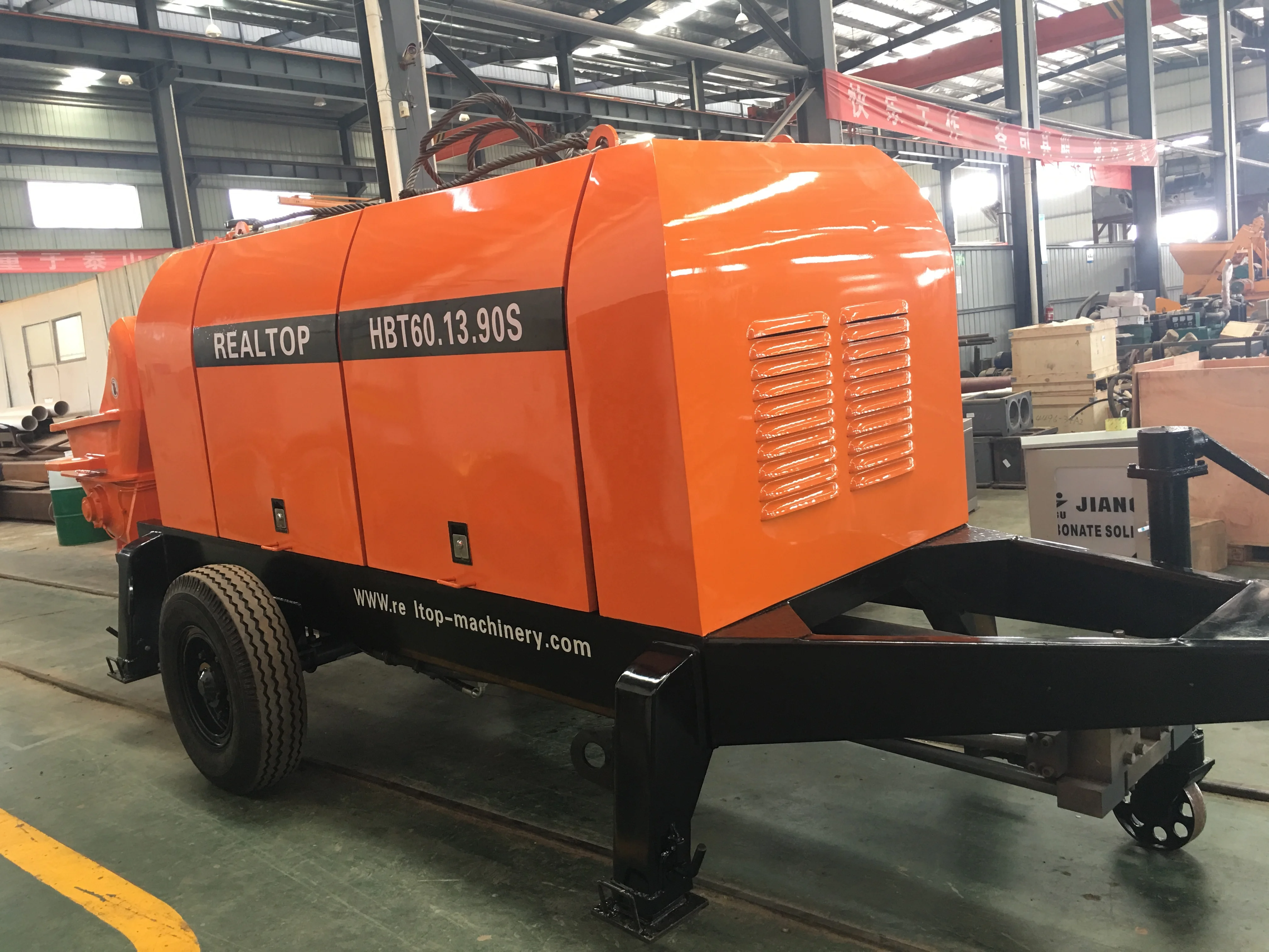 HBT60.13.90S concrete pump, trailer mounted electric type concrete pump for sale