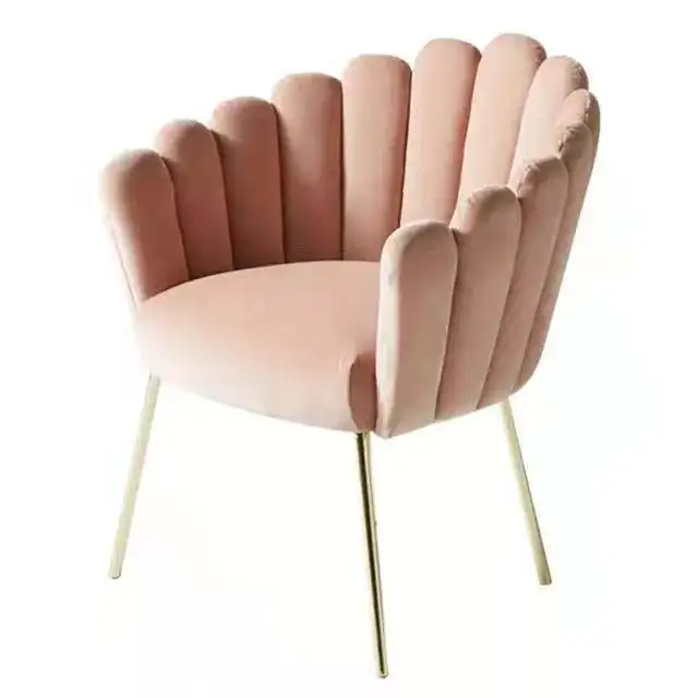 Hot Sale Velvet Chair Office Recreation Area Apartment Upholstered Dining Chair