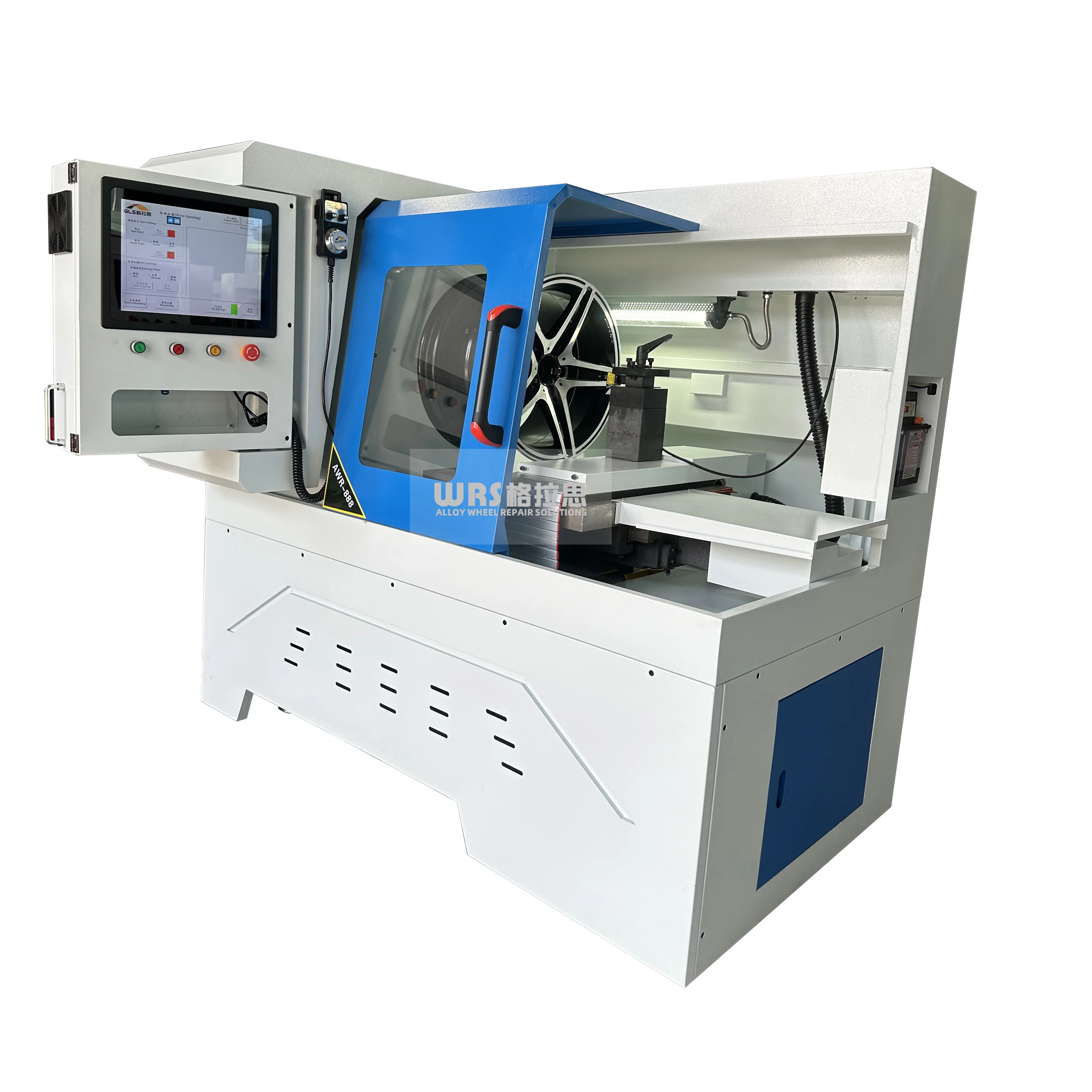 aluminum wheel rim CNC Lathe Surface Milling polishing Cutting repair Machine