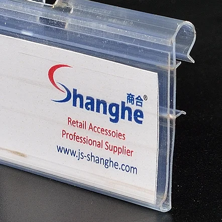 Новый дизайн розничный магазин подвесной дисплей для супермаркета ценник ПВХ держатель проволочной Крючковой полки