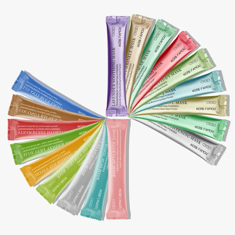 
Korean Beauty Skin Care Face Lavender Powder Mask Organic Hydro Whitening Cherry Peel Off Jelly Facial Mask 