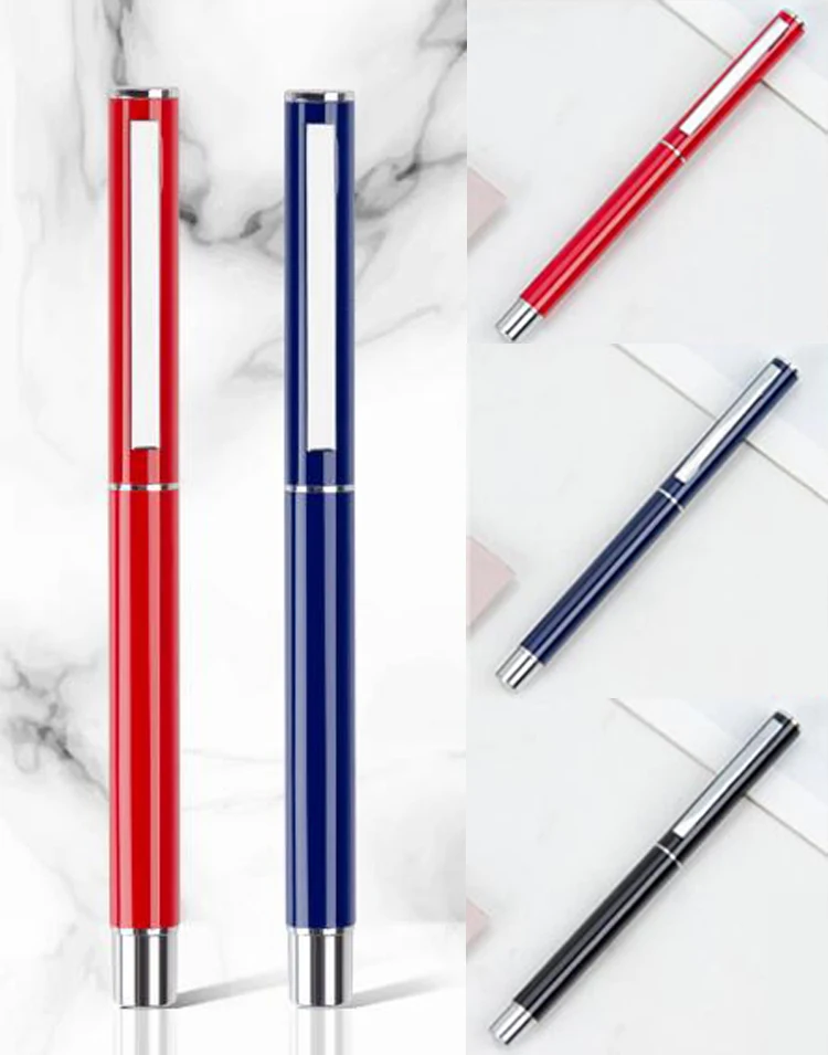 NM-410R  High Quality Fashionable Durable Cap-off Metal Roller Pen Promotional