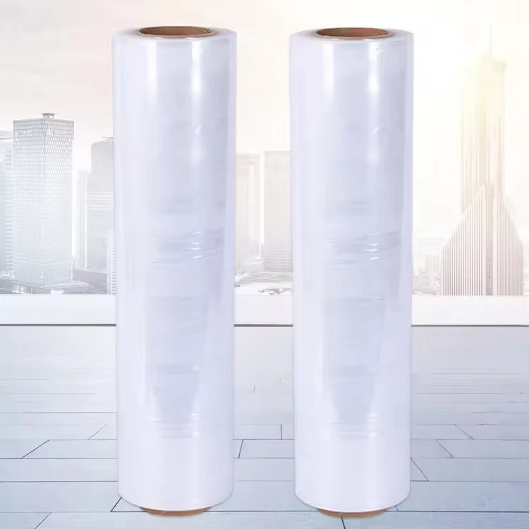 Casting Foil Roll Clear Stretch Wrap Film Clear PE Wrapping Plastic Customization Moisture Proof Soft Packaging Film