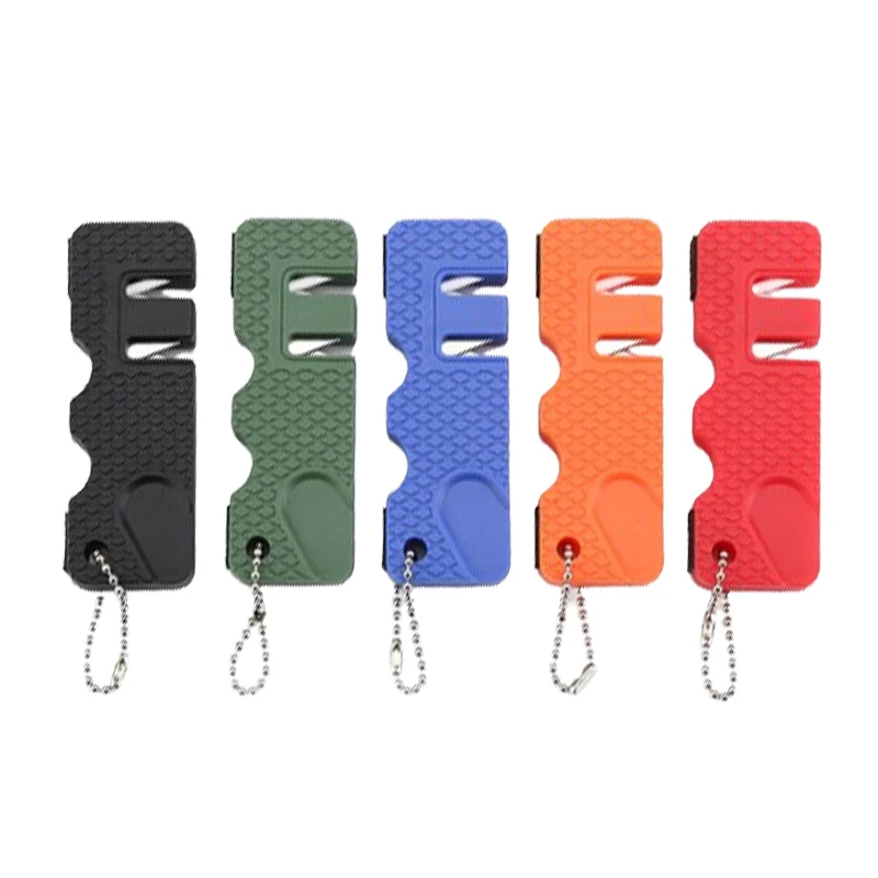 Tactical Survival Gear Portable Mini Pocket Pal Knife Sharpener, Tungsten Steel Portable Knife Sharpening Tool