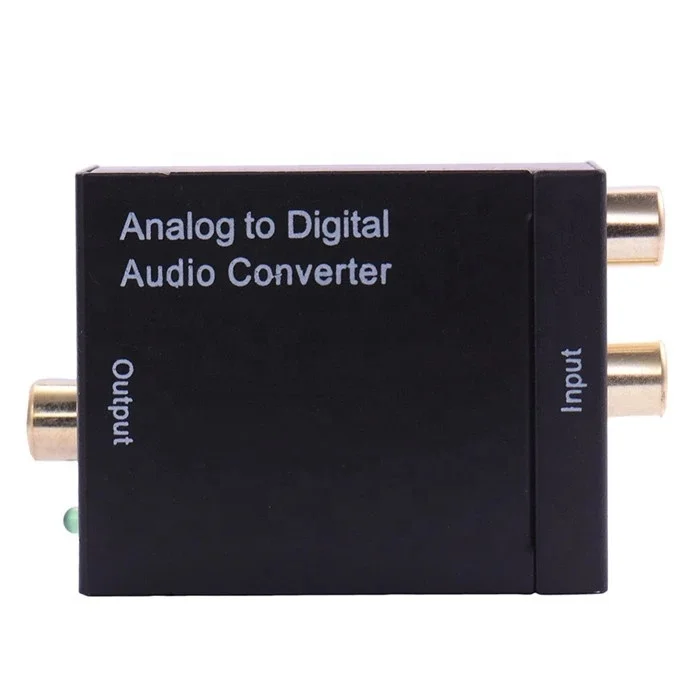 
Top Quality Digital Optical Coaxial to Analog RCA L/R Audio Converter Adapter with 1m Optical Toslink Cable and USB Power Cable 