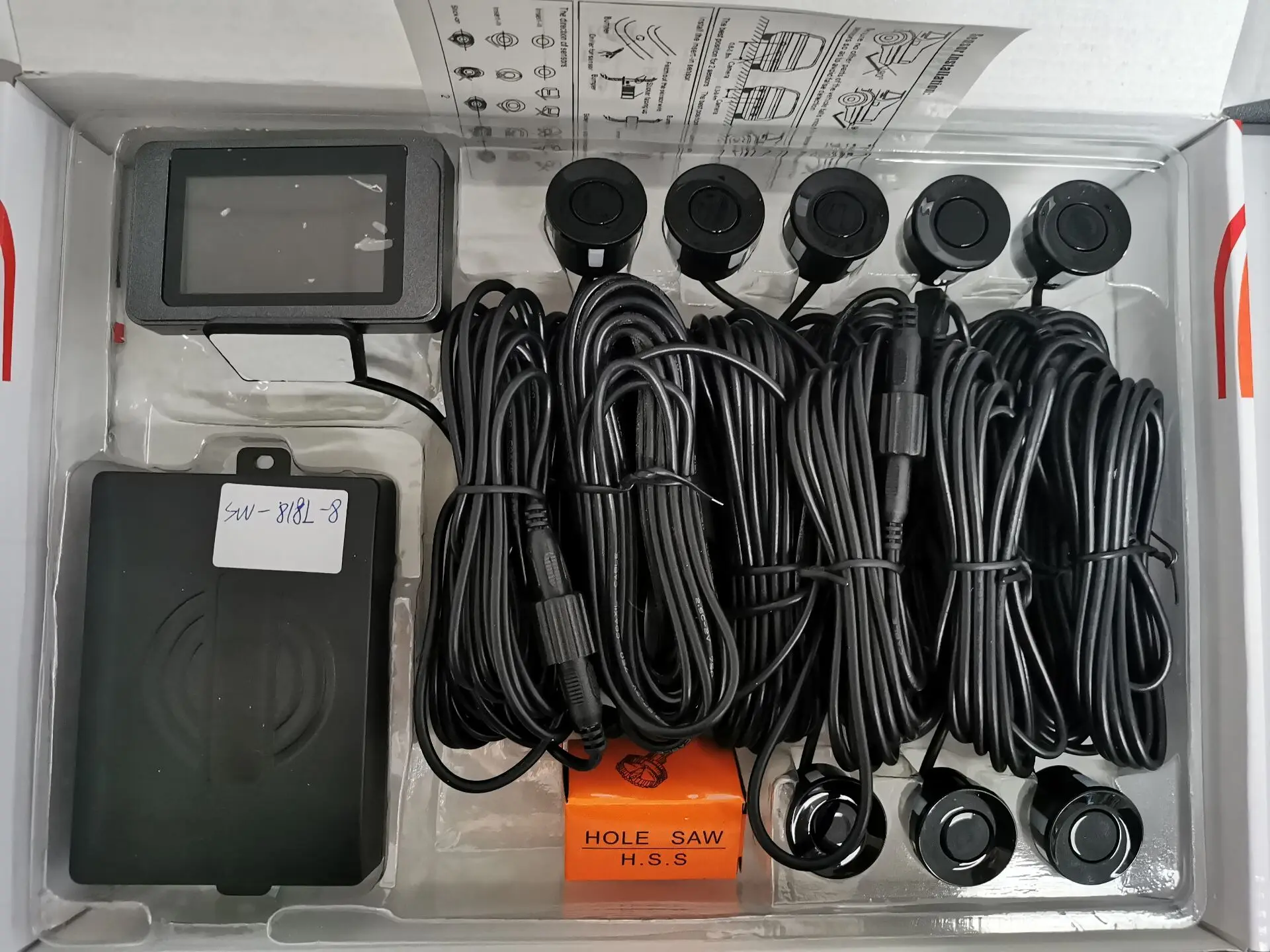 Parking Meter for Car Reverse Park Sensor with 8sensors