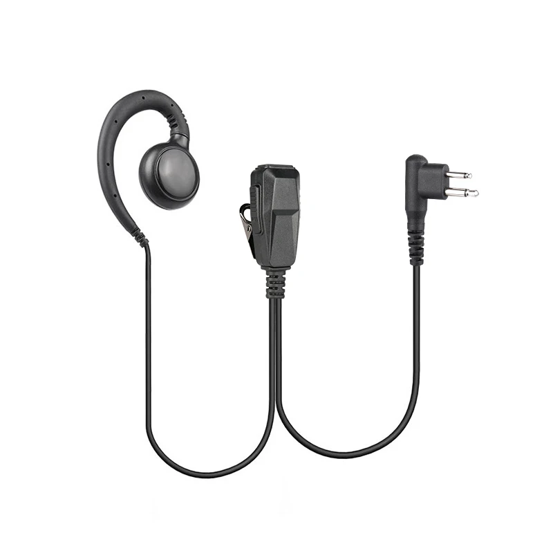 Two Way Radios DP4000 DP3400 DP4400 APX4000 MTP850 1-Wire C-Shape Swivel Earpiece Headset with in-Line Mic & PTT Button